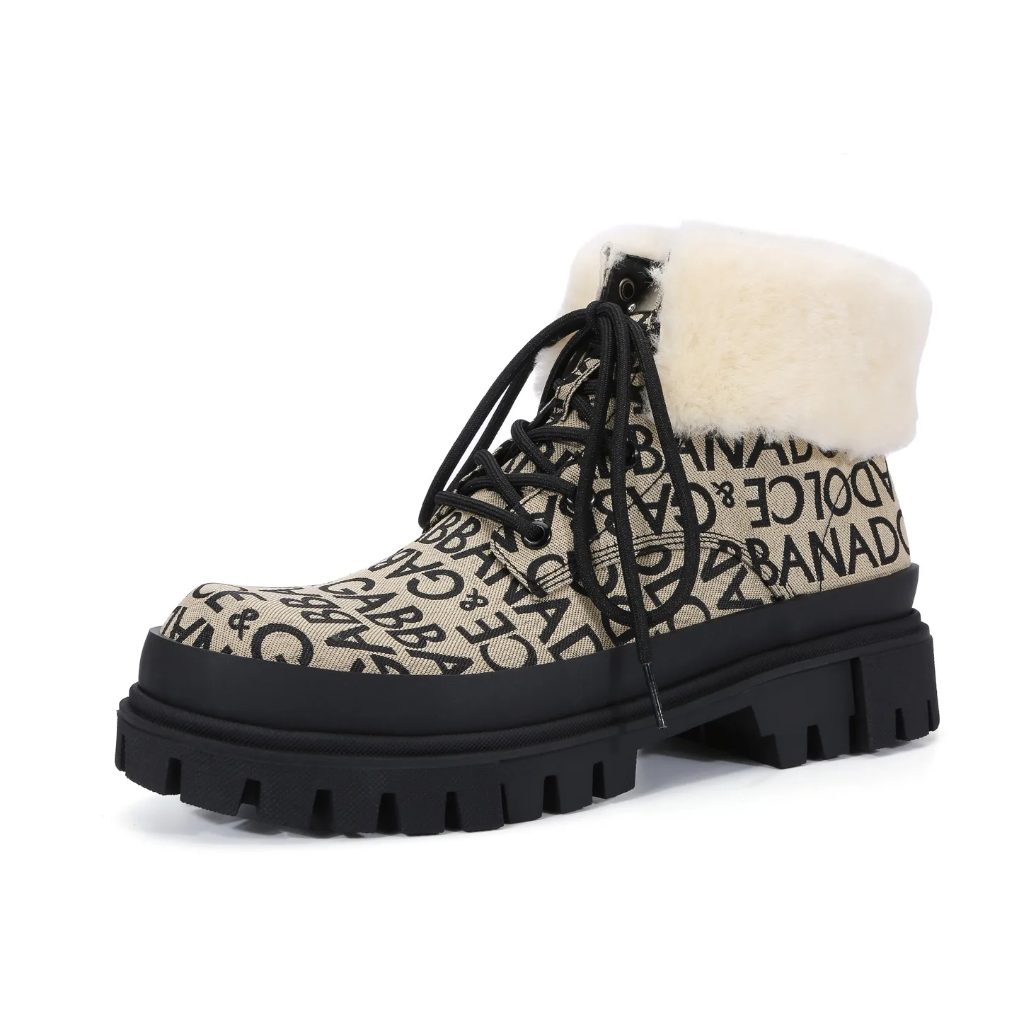 Men's men's shoes💰720💰Dolce & gabbana (DG) official website sync new style💥men's autumn and winter combat boots, warm wool lining: 1 exclusive mold opening ✅imported cowhide upper with wool lining🐑original private mold outsole✔️16-44 (38.45 custom-made, non-refundable)